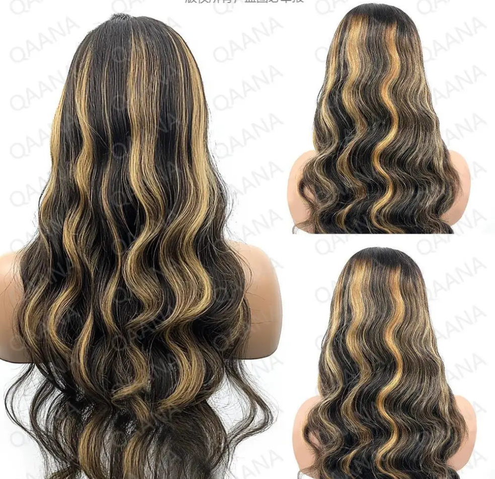 1B/27 Body Wave פאה אנושית ברזילאי צפיפות בצבע בלונד 200 צפיפות