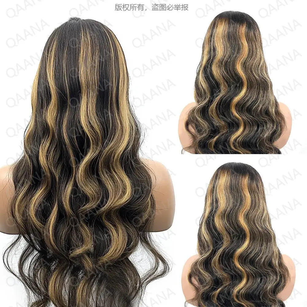 1B/27 Body Wave פאה אנושית ברזילאי צפיפות בצבע בלונד 200 צפיפות