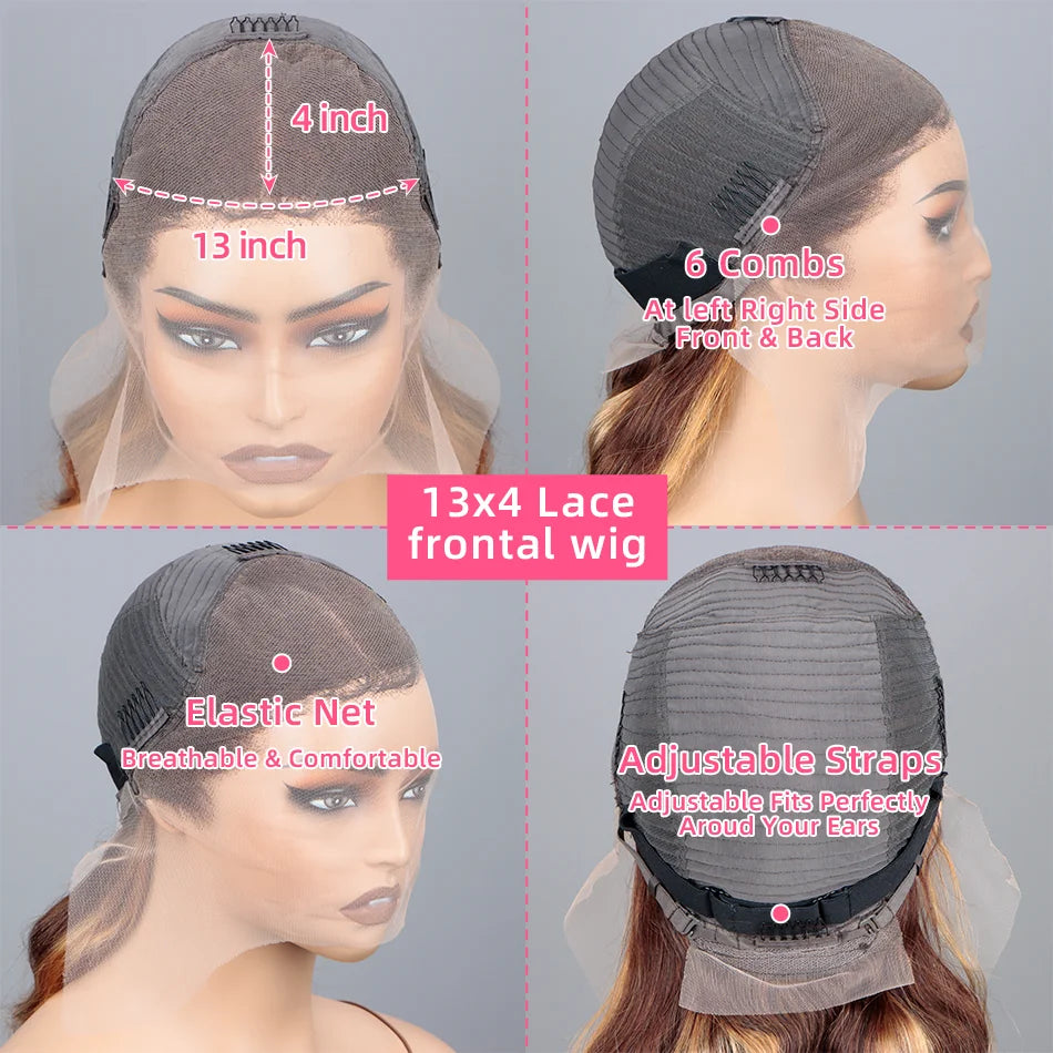 1B/27 Body Wave פאה אנושית ברזילאי צפיפות בצבע בלונד 200 צפיפות